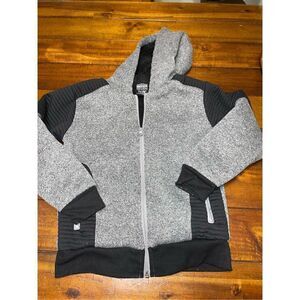 Quad Seven Kids Size Small Grey and Black Jacket
